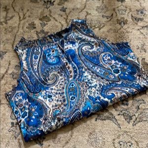 EUC ANN TAYLOR XSP KEYHOLE NECK TANK